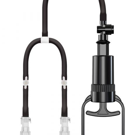 Pompe à tétons manuelle She.E.O. – Vue complète, design transparent et ergonomique