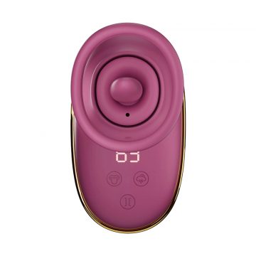 Pompe clitoridienne léchage et vibrations She.E.O 3 Contrôles de la pompe clitoridienne She.E.O : 9 modes vibration, 9 rotations et 3 niveaux d’aspiration