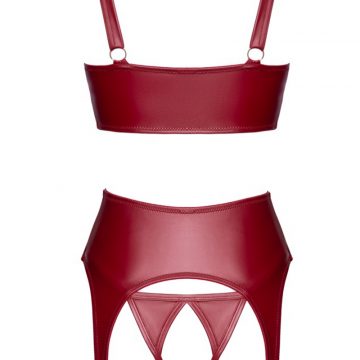 Ensemble seins nus 3 pièces Rouge - Cottelli LINGERIE 3 String ouvert rouge bordeaux Cottelli LINGERIE