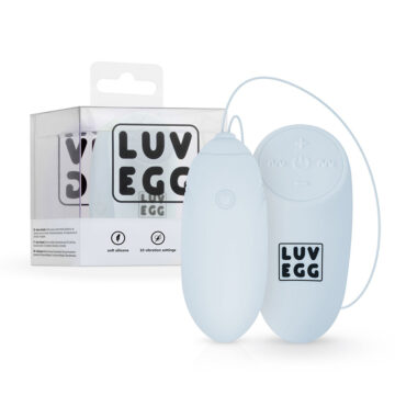 Oeuf vibrant télécommandé bleu - LUV EGG 4 Œuf vibrant étanche bleu LUV EGG