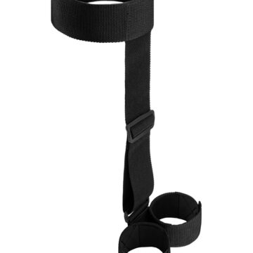Menottes Soft Straps Bras et Cou – Bedroom Fantasies 3 Menottes poignets et cou avec sangle dorsale