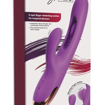 Vibro Rabbit point G mouvement caressant She.E.O 4 Vibromasseur point G clitoris triple moteur She.E.O
