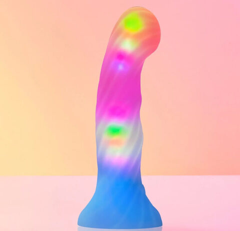 Gode lumineux LED Candy Loop bleu et rose Love to Love