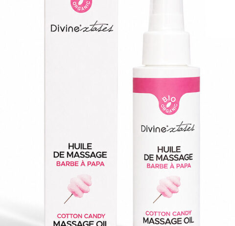 Huile de massage bio barbe à papa Divinextases 100 ml