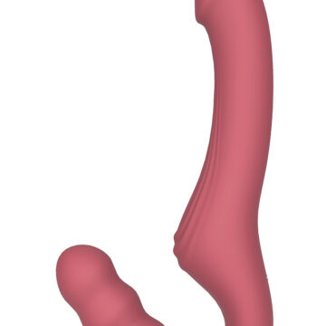 Vibro anatomique couple - She.E.O 2 Vibromasseur couple sans harnais She.E.O en silicone flexible